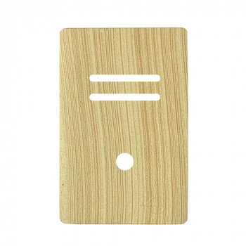Placa p/ 2 Interruptores + furo 4x2 - Novara Maple 